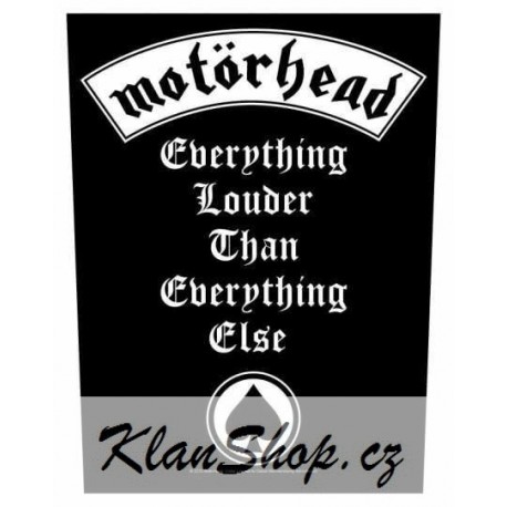 Nášivka Motorhead - Everthing Louder