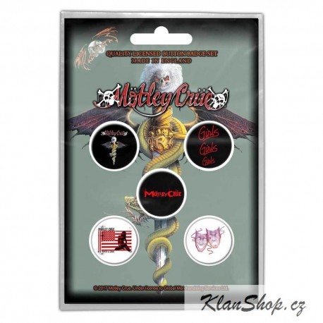 Set Placek Mötley Crüe - Dr. Feel Good
