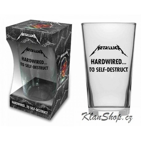 Sklenička Metallica - Hardwired To Self Destruct