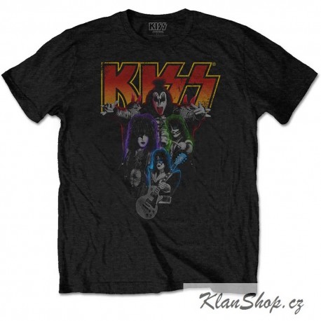 Pánské tričko Kiss - Neon Band