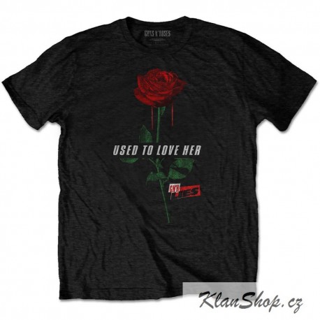 Tričko Guns N Roses - Used To Love Her Rose