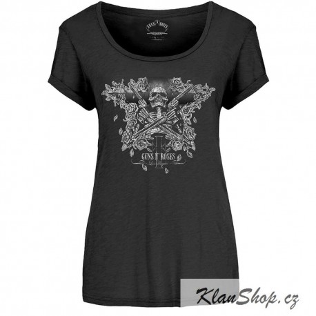 Dámské tričko Guns N Roses - Skeleton Guns