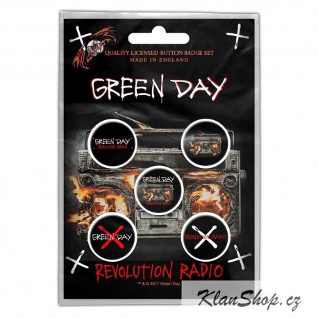 Set Placek Green Day - Revolution Radio