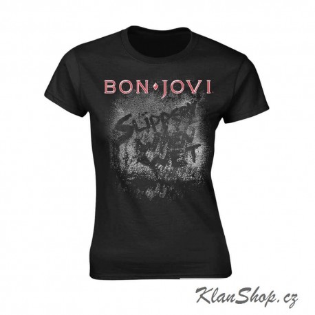 Dámské tričko Bon Jovi - Slippery When Wet