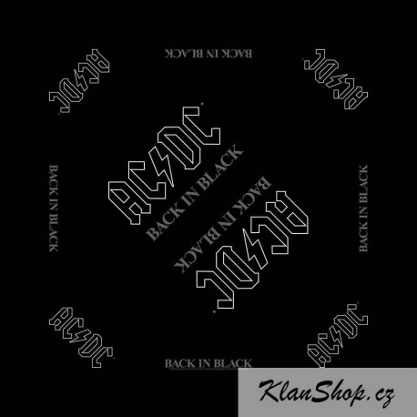 Šátek (Bandana) AC/DC - Back In Black