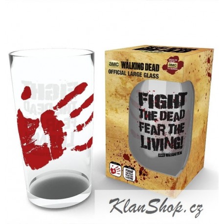 Sklenička Walking Dead - Figh The Dead