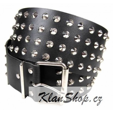 Kožený pásek se špičkami