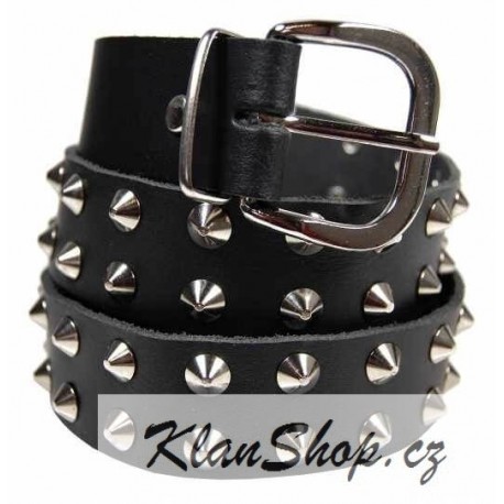 Kožený pásek se špičkami