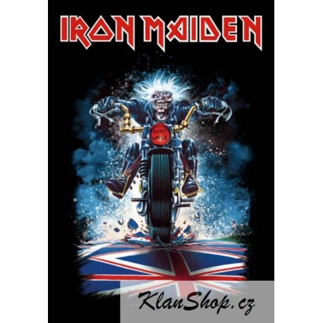 Vlajka Iron Maiden - Motorcycle
