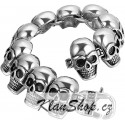 Náramek z chirurgické oceli - Lebky