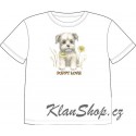 Dětské tričko s potiskem zvířat - Bílý Knírač