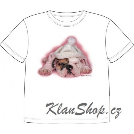 Dětské tričko s potiskem zvířat - Buldoček