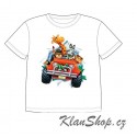 Dětské tričko s potiskem zvířat - Zvířátka v autě