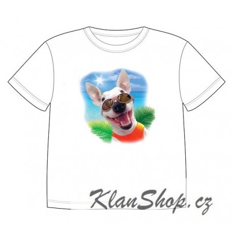 Dětské tričko s potiskem zvířat - Bulteriér