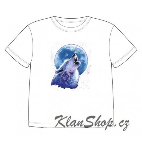 Dětské tričko s potiskem zvířat - Vyjící vlk