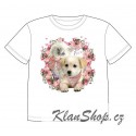 Dětské tričko s potiskem zvířat - Pejsek s kočičkou