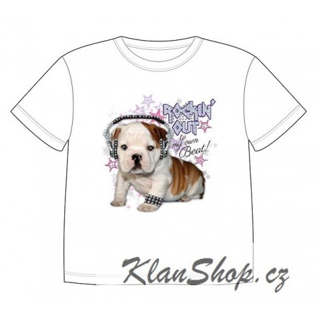 Dětské tričko s potiskem zvířat - Buldoček