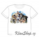 Dětské tričko s potiskem zvířat - Vysmátí pejsci