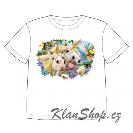 Dětské tričko s potiskem zvířat - Jednorožci