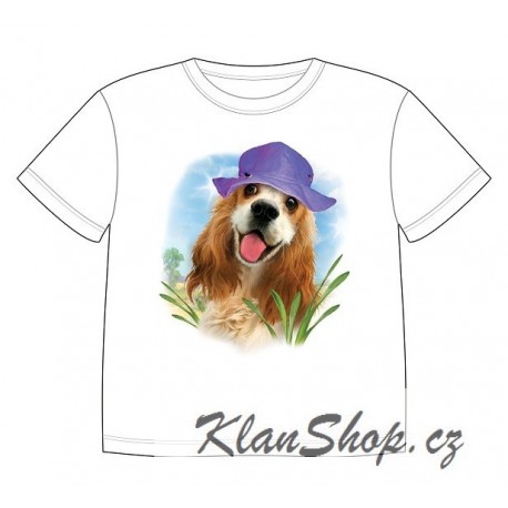 Dětské tričko s potiskem zvířat - Kokršpaněl