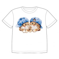Dětské tričko s potiskem zvířat - Koťátka