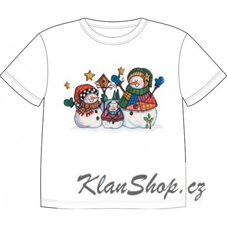 Dětské tričko s potiskem zvířat - Sněhuláčci