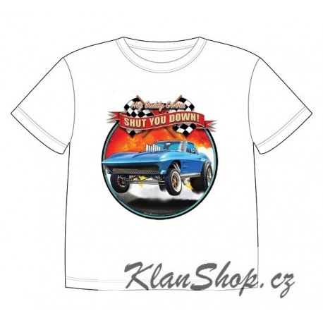 Dětské tričko s dopravními prostředky - Chevrolete Corvette 1963