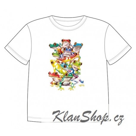 Dětské tričko s dobarvujícím se potiskem – Žabičky