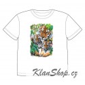 Dětské tričko s dobarvujícím se potiskem – Tygří rodinka