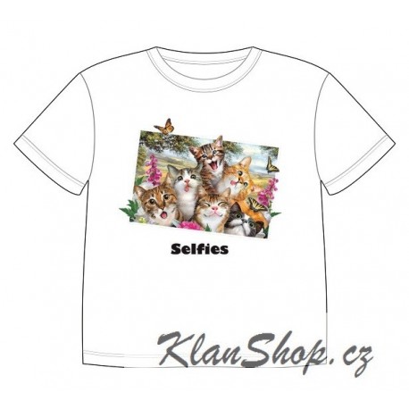 Dětské tričko s dobarvujícím se potiskem – Malé kočičky