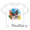 Dětské tričko s dobarvujícím se potiskem – Francouzský buldoček
