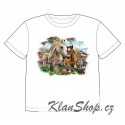 Dětské tričko s dobarvujícím se potiskem – Klisna s hříbětem