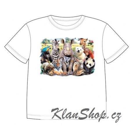 Dětské tričko s dobarvujícím se potiskem – Malá Zoo
