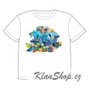 Dětské tričko s dobarvujícím se potiskem – Hrající si delfíni