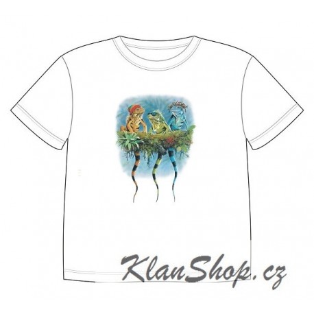 Dětské tričko s dobarvujícím se potiskem – Leguáni