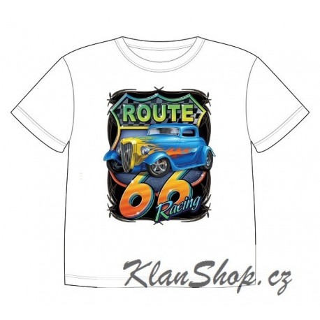 Dětské tričko s dobarvujícím se potiskem – Route 66 Hot Rod
