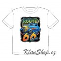 Dětské tričko s dobarvujícím se potiskem – Route 66 Hot Rod