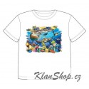 Dětské tričko s dobarvujícím se potiskem – Hrající si želvy