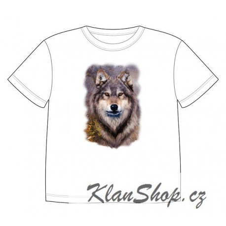 Dětské tričko s dobarvujícím se potiskem – Vlk