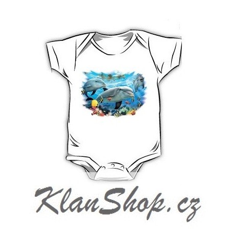 Dětské dobarvující se bodýčko – Delfíni