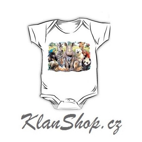 Dětské dobarvující se bodýčko – Safari