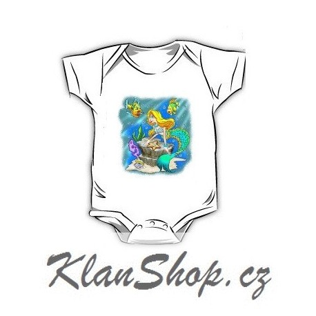 Dětské dobarvující se bodýčko – Malá mořská víla