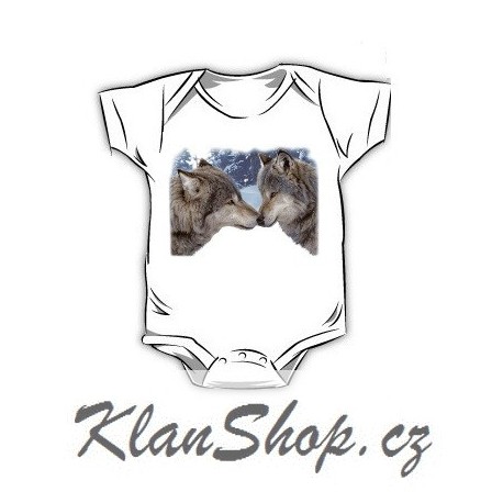 Dětské dobarvující se bodýčko – Vlci