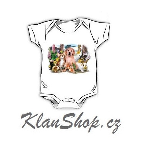 Dětské dobarvující se bodýčko – Malá zvířátka