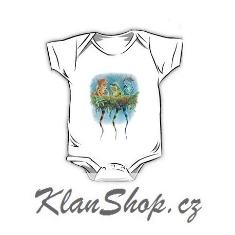 Dětské dobarvující se bodýčko – Leguáni