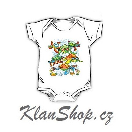 Dětské dobarvující se bodýčko – Želvičky