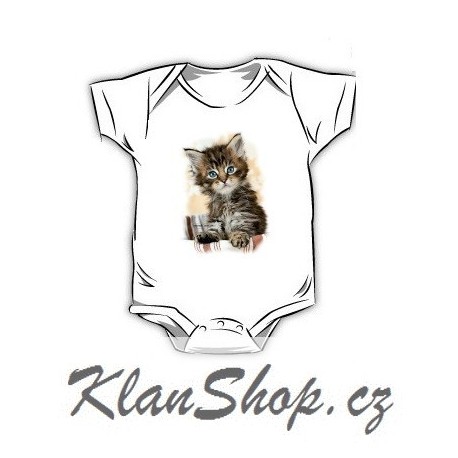 Dětské body s potiskem – Koťátko