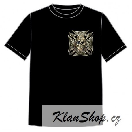 Dětské motorkářské tričko - Pirát