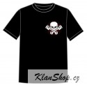 Dětské motorkářské tričko - Lebka