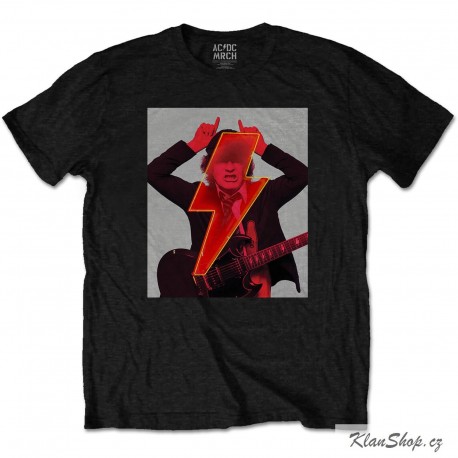 Tričko AC/DC - Angus Fingers Horns